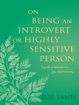 cover image of On Being an Introvert or Highly Sensitive Person